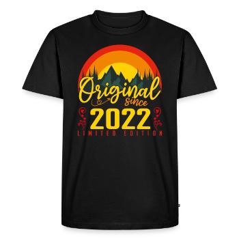 Birthday 2022 Birthday Born In 2022 Gift - Men's Premium Organic T-Shirt - black - Front - Nico (187cm)