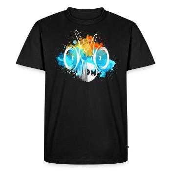 Heavy metal - Men's Premium Organic T-Shirt - black - Front - Nico (187cm)