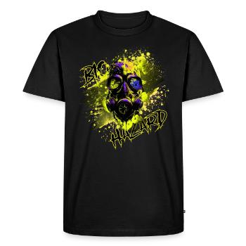 Gaz mask yellow - T-shirt Premium bio Homme - noir - Devant - Nico (187cm)