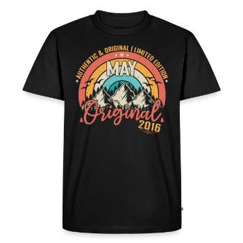 May 2016 May Anniversary 2016 May Original - Men's Premium Organic T-Shirt - black - Front - Nico (187cm)