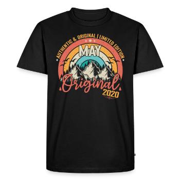 May 2020 May Anniversary 2020 May Original - Men's Premium Organic T-Shirt - black - Front - Nico (187cm)