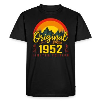 Anniversaire 1952 cadeau 1952 anniversaire - T-shirt Premium bio Homme - noir - Devant - Nico (187cm)
