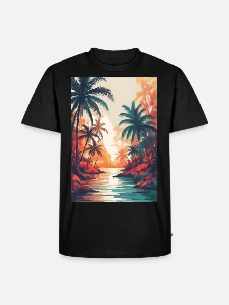 ARTISTIC JOURNEY TAHITI - T-shirt Premium bio Homme - noir