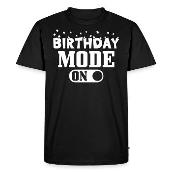 Mode Anniversaire sur Mode Anniversaire sur - T-shirt Premium bio Homme - noir - Devant - Nico (187cm)