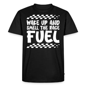 Wake Up And Smell The Race Fuel - T-shirt Premium bio Homme - noir - Devant - Nico (187cm)