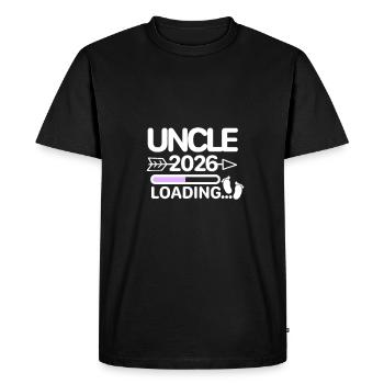 Uncle 2026 - Men's Premium Organic T-Shirt - black - Front - Nico (187cm)