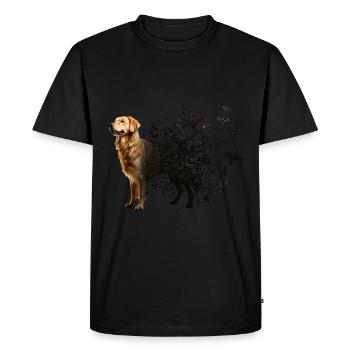 Golden retriever - T-shirt Premium bio Homme - noir - Devant - Nico (187cm)