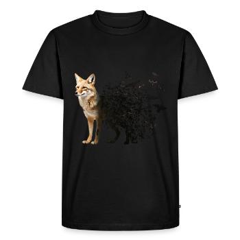 Chacal - T-shirt Premium bio Homme - noir - Devant - Nico (187cm)
