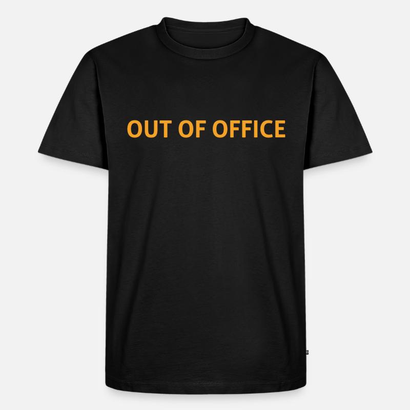 Absent du bureau - T-shirt Premium bio Homme - noir