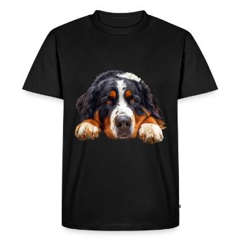 Bouvier bernois - T-shirt Premium bio Homme - noir - Devant - Nico (187cm)