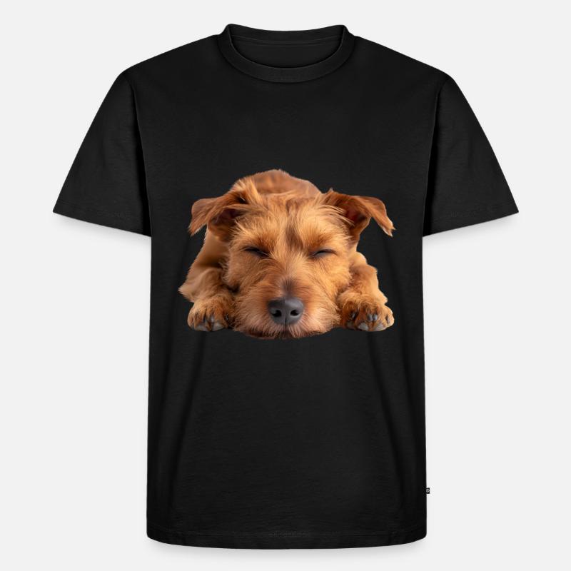 Irish Terrier - Männer Premium Bio T-Shirt - Schwarz