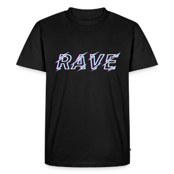 Techno Rave Festival Electro Music Raver - T-shirt Premium bio Homme - noir - Devant - Nico (187cm)