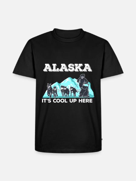 Dog sledding - Men's Premium Organic T-Shirt - black