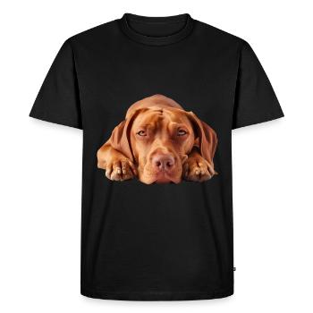 Vizsla - T-shirt Premium bio Homme - noir - Devant - Nico (187cm)