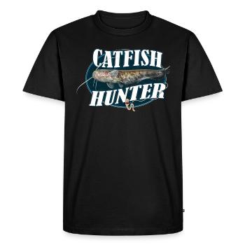 Catfish hunter - Men's Premium Organic T-Shirt - black - Front - Nico (187cm)