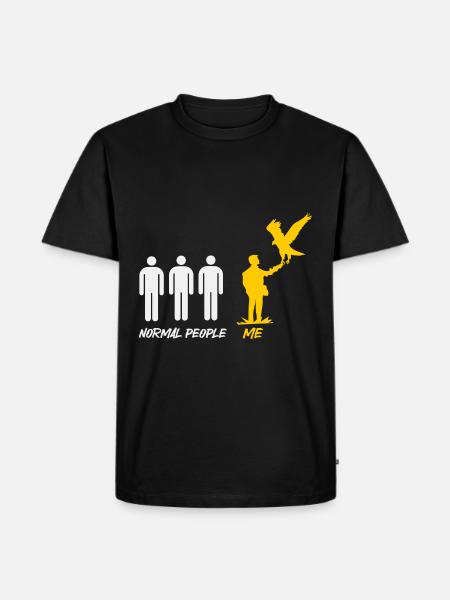 Falconry Ornithology Gift - Men's Premium Organic T-Shirt - black