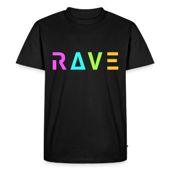 Techno Rave Festival Electro Music Raver - T-shirt Premium bio Homme - noir - Devant - Nico (187cm)