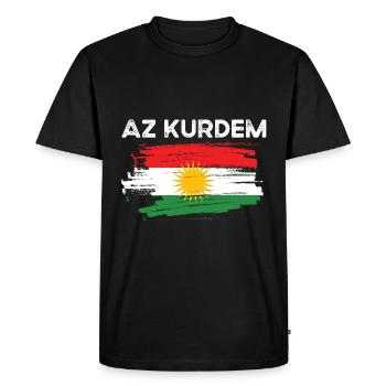 Kurdistan - T-shirt Premium bio Homme - noir - Devant - Nico (187cm)