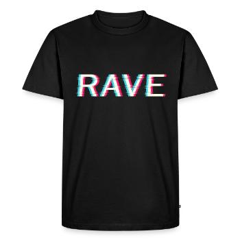Techno Rave Electro Music Trance House Festival - T-shirt Premium bio Homme - noir - Devant - Nico (187cm)
