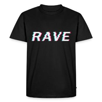 Techno Rave Festival Electro Music Raver - T-shirt Premium bio Homme - noir - Devant - Nico (187cm)