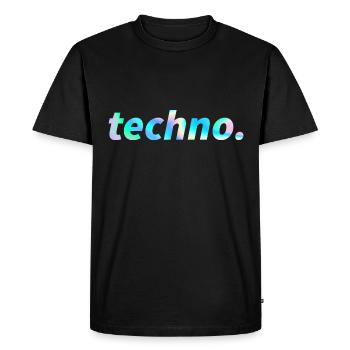 Techno Rave Festival Electro Music Raver - T-shirt Premium bio Homme - noir - Devant - Nico (187cm)