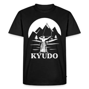 Kyudo - T-shirt Premium bio Homme - noir - Devant - Nico (187cm)