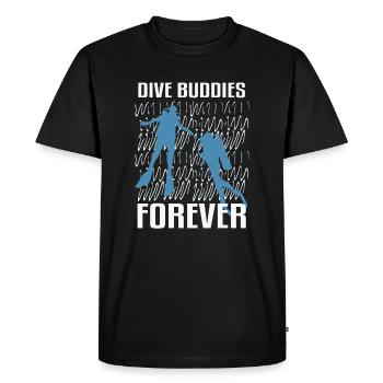 Plongeurs pour toujours, Plongeurs & plongée - T-shirt Premium bio Homme - noir - Devant - Nico (187cm)