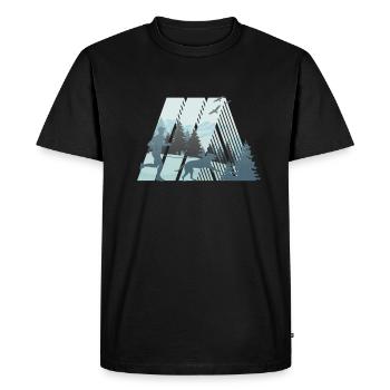Canicross, jogging et sports canins sur le terrain - T-shirt Premium bio Homme - noir - Devant - Nico (187cm)