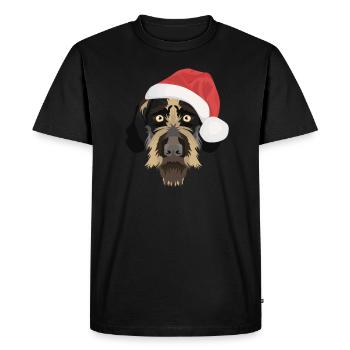 Noël allemand Wirehair - T-shirt Premium bio Homme - noir - Devant - Nico (187cm)