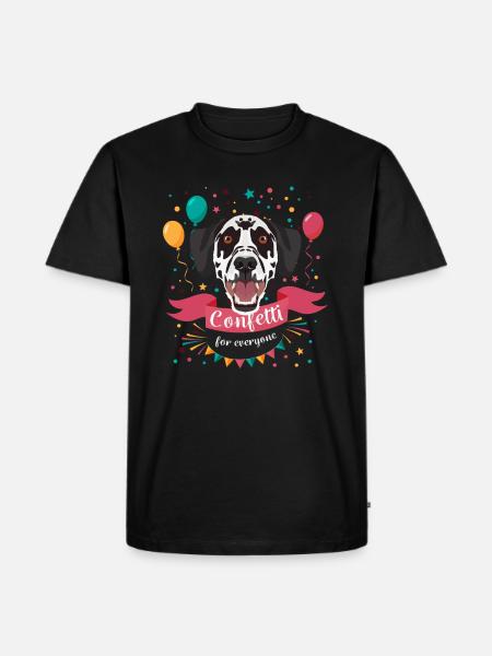 Dalmatiner Karneval Fasching - Männer Premium Bio T-Shirt - Schwarz