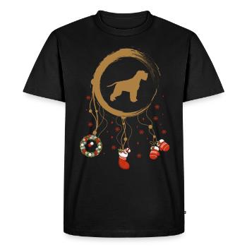 Schnauzer Weihnachten Weihnachtstraumfänger - Männer Premium Bio T-Shirt - Schwarz - Vorne - Nico (187cm)