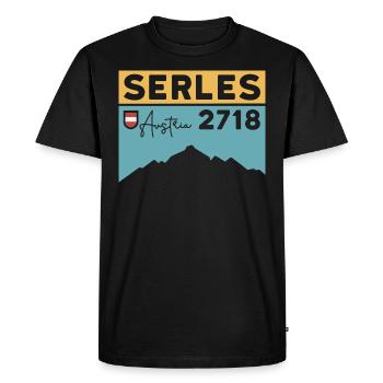 Serles Hike Innsbruck High Altar of Tyrol - Men's Premium Organic T-Shirt - black - Front - Nico (187cm)