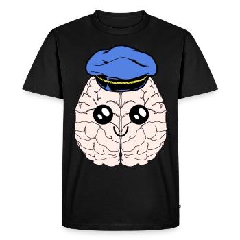 Profession du cerveau Emploi Zone de travail Intelligence cérébrale - T-shirt Premium bio Homme - noir - Devant - Nico (187cm)