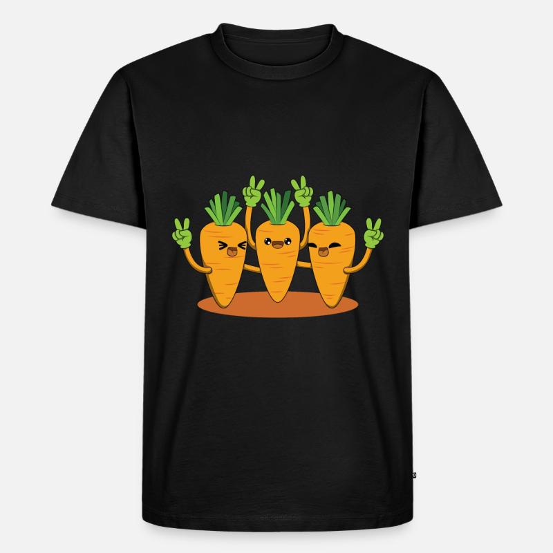 Karrotte - Männer Premium Bio T-Shirt - Schwarz