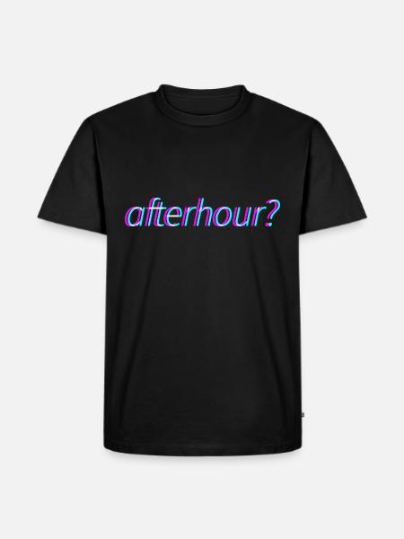 Afterhour Techno Rave Festival Electro Music Raver - Camiseta prémium ecológica para hombre - negro