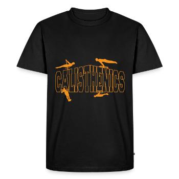 Callisthénie - T-shirt Premium bio Homme - noir - Devant - Nico (187cm)