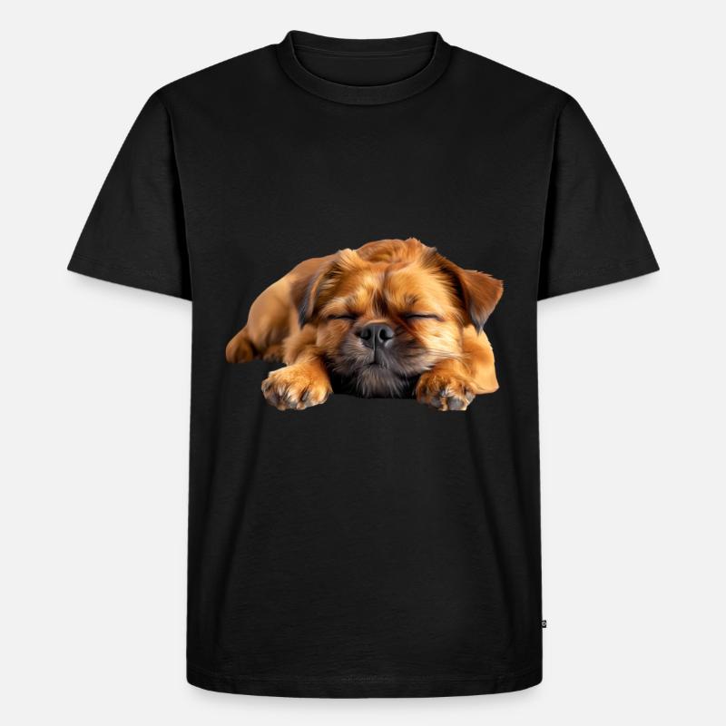 Brussels Griffon - Männer Premium Bio T-Shirt - Schwarz