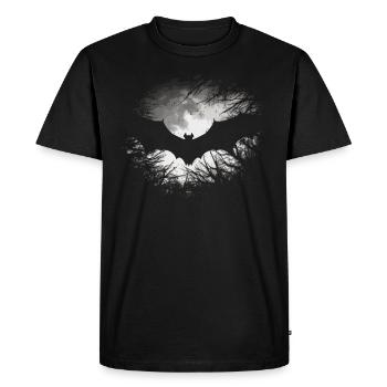 Chauve-souris - T-shirt Premium bio Homme - noir - Devant - Nico (187cm)