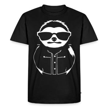 Paresseux Anime Paresseux Manga Paresseux Lunettes de soleil - T-shirt Premium bio Homme - noir - Devant - Nico (187cm)