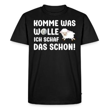 Venez qu’est-ce que je veux brebis les brebis dictons - T-shirt Premium bio Homme - noir - Devant - Nico (187cm)
