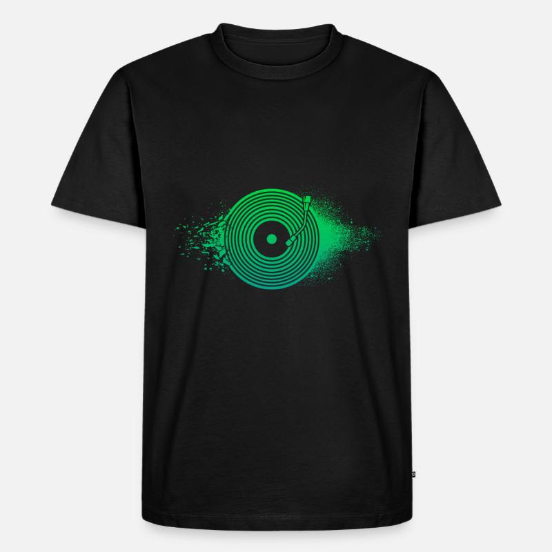 Vinyl Schallplatte Geschenk - Männer Premium Bio T-Shirt - Schwarz