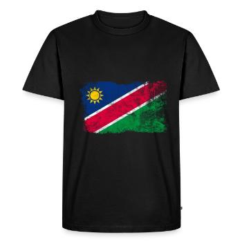 Namibie - T-shirt Premium bio Homme - noir - Devant - Nico (187cm)
