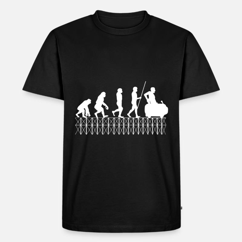 Achterbahn - Männer Premium Bio T-Shirt - Schwarz