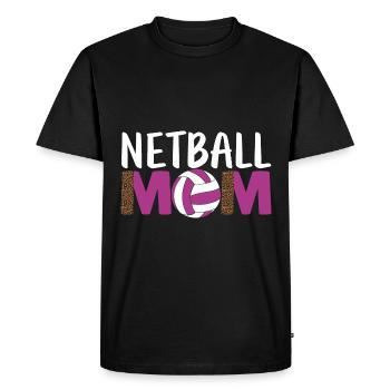 Cadeau de joueur de netball Love Netball - T-shirt Premium bio Homme - noir - Devant - Nico (187cm)