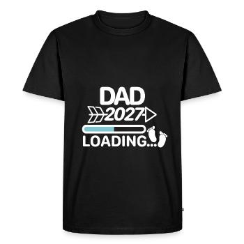 Papa2027 - T-shirt Premium bio Homme - noir - Devant - Nico (187cm)