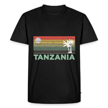 Tanzania Tanzania Gift for Tanzanians Tanzania - Men's Premium Organic T-Shirt - black - Front - Nico (187cm)