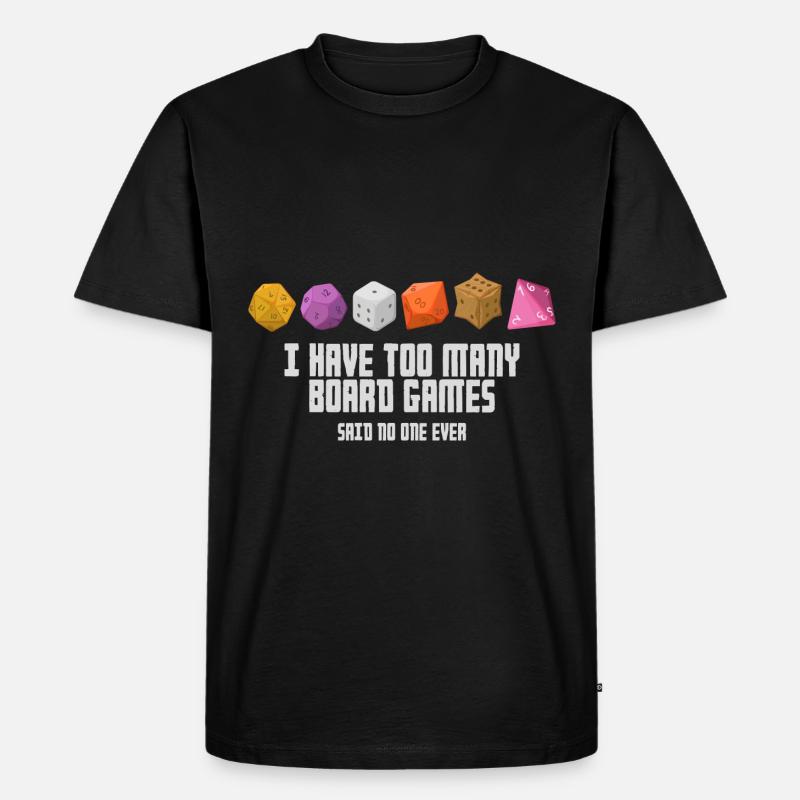 Brettspiel - Männer Premium Bio T-Shirt - Schwarz