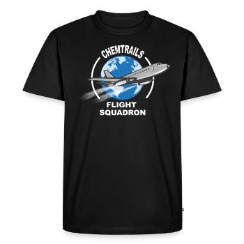 chemtrails - Men's Premium Organic T-Shirt - black - Front - Nico (187cm)