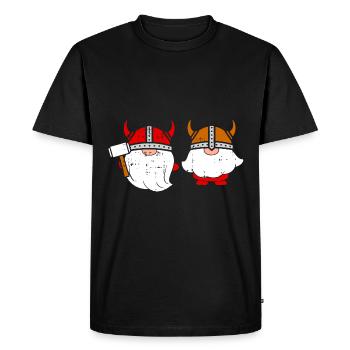 Norvège - T-shirt Premium bio Homme - noir - Devant - Nico (187cm)