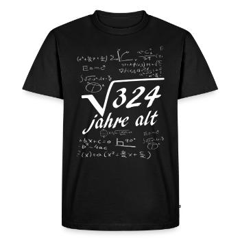 Anniversaire de nerd de 18 ans - T-shirt Premium bio Homme - noir - Devant - Nico (187cm)